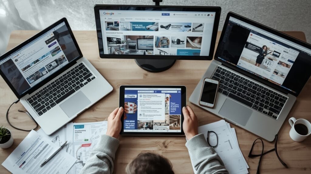 Lucid Origin Highquality real photo of a digital marketer at a 0