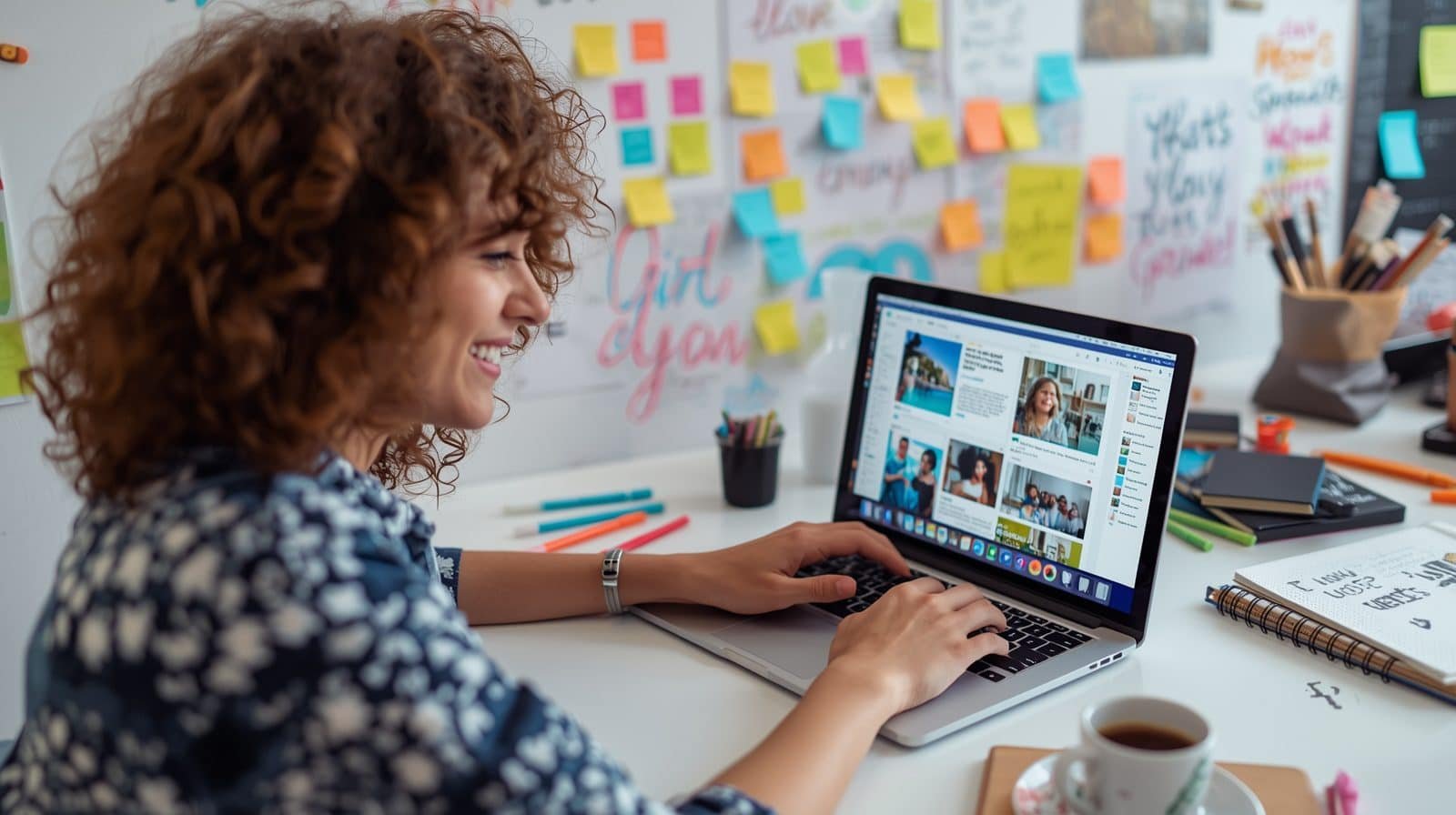 “Content marketing executive writing blogs and creating visual content for brand growth”