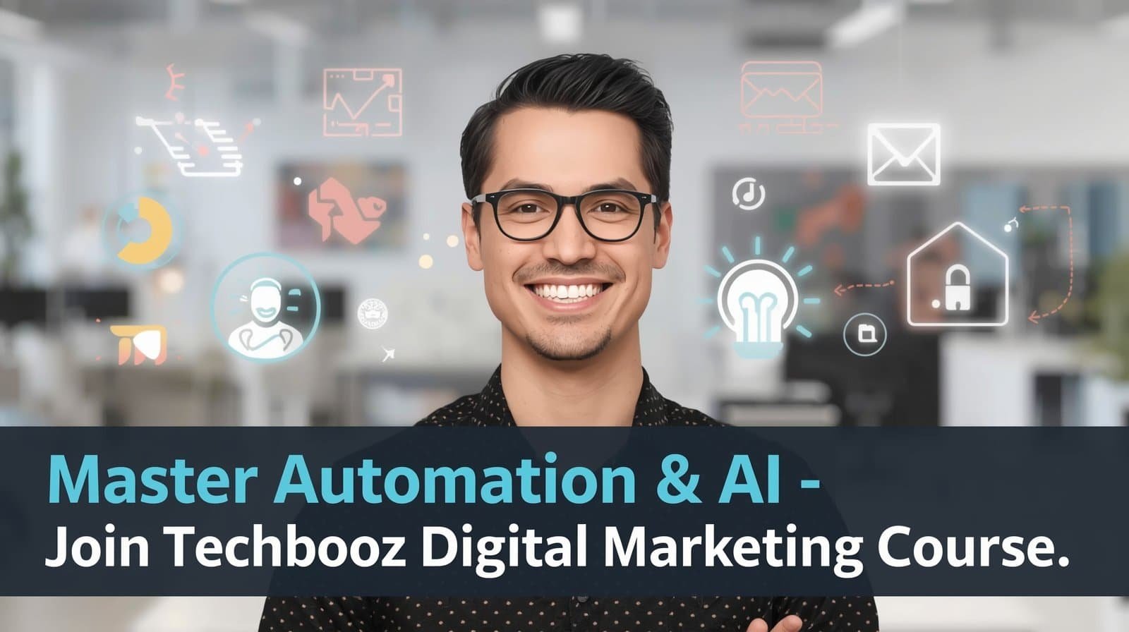 Learn AI and marketing automation with Techbooz Digital Marketing Course in India.
