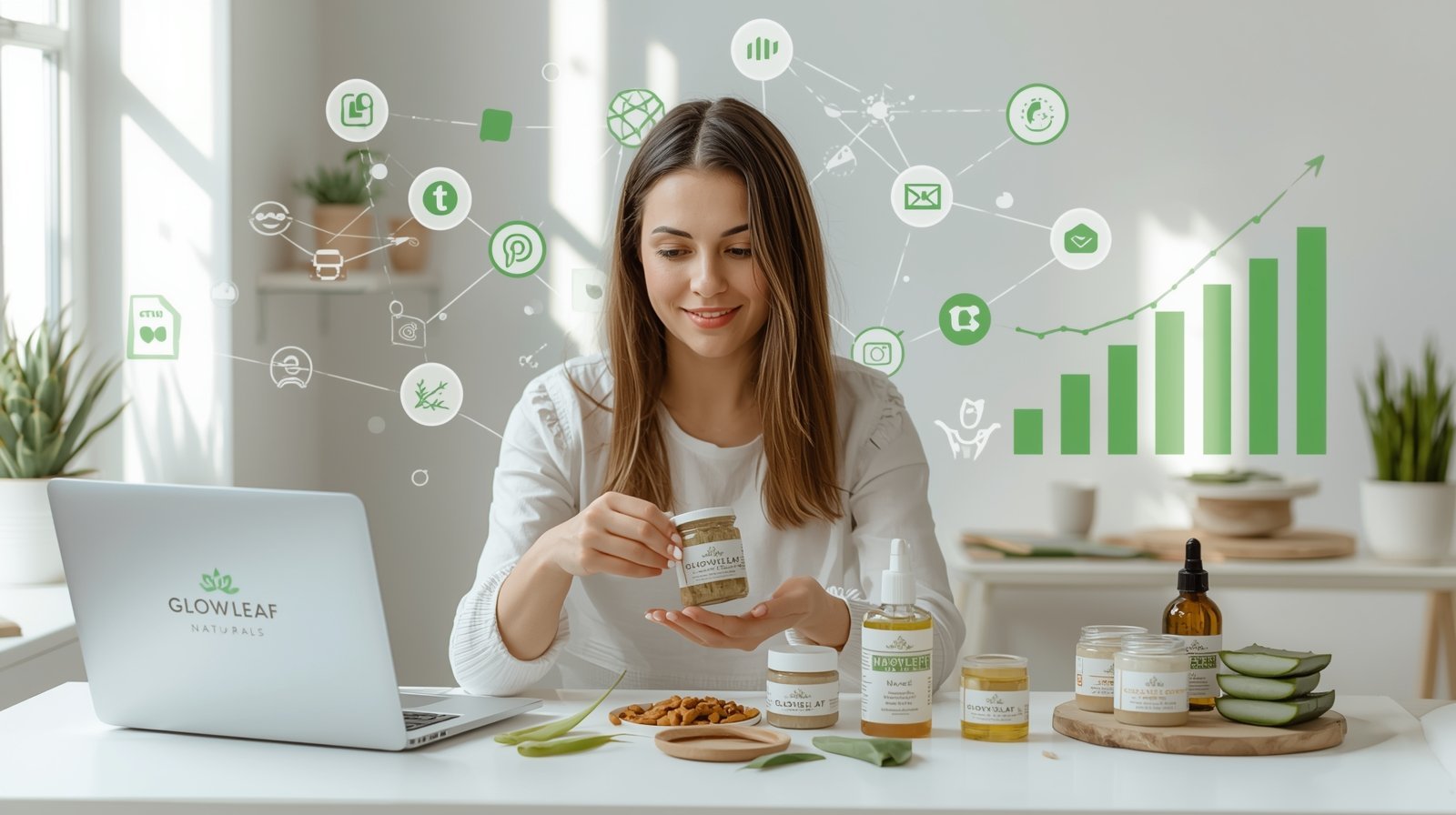 “Micro-influencer promoting local brand with authentic engagement”