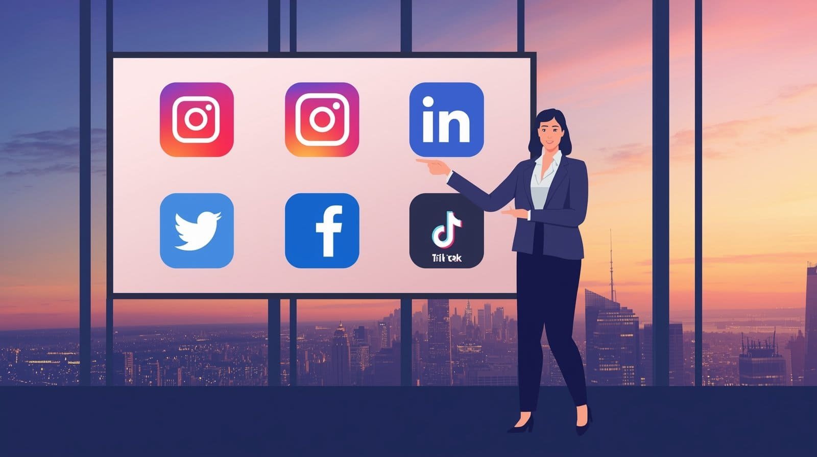 “Marketer analyzing data and website analytics for digital marketing insights.”