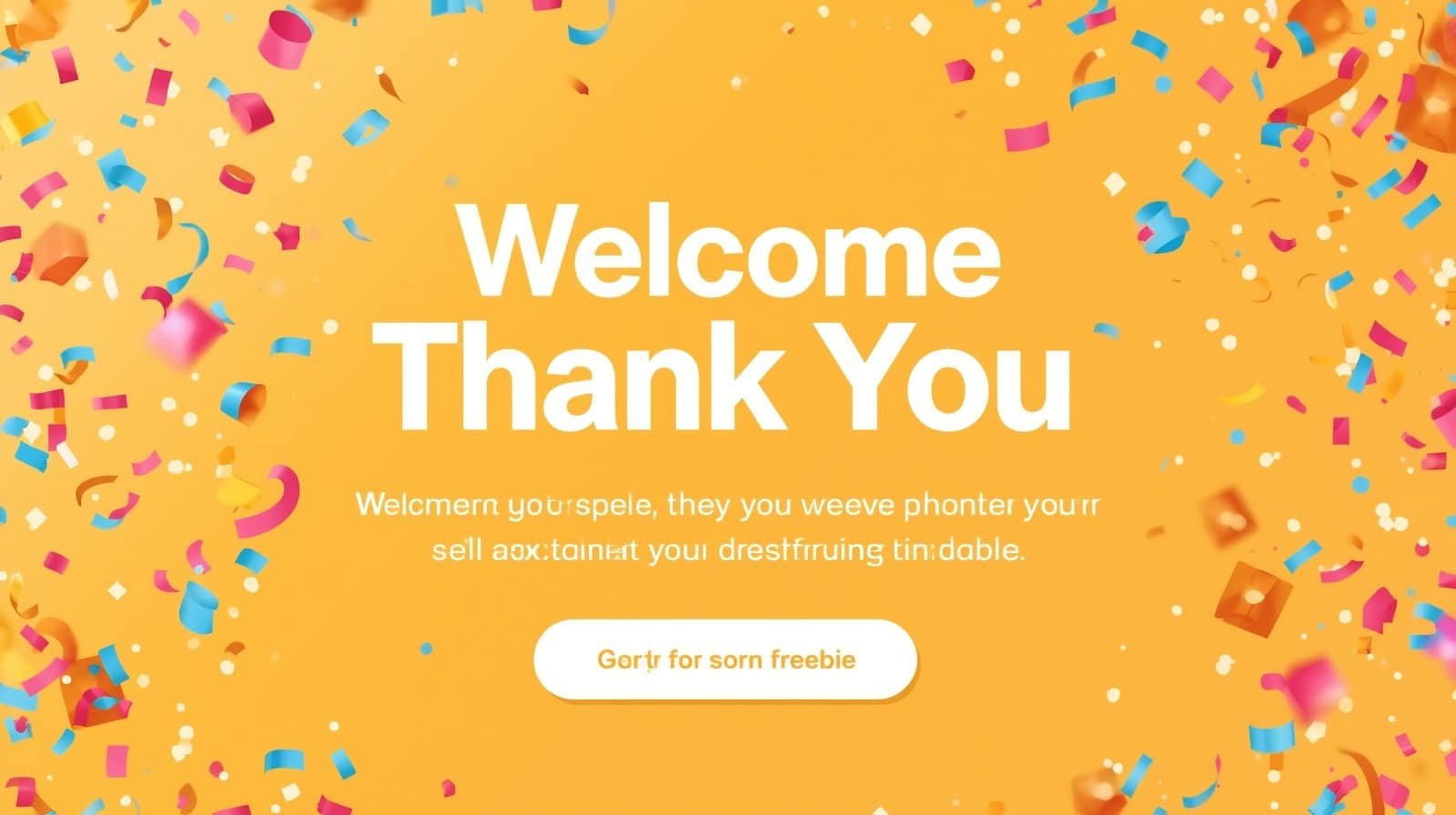 Lucid Origin Warm and cheerful welcome email graphic featuring 2