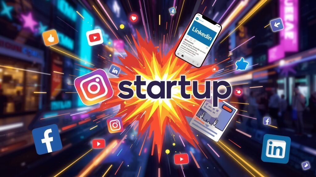 Startup brand visibility growing through social media marketing
