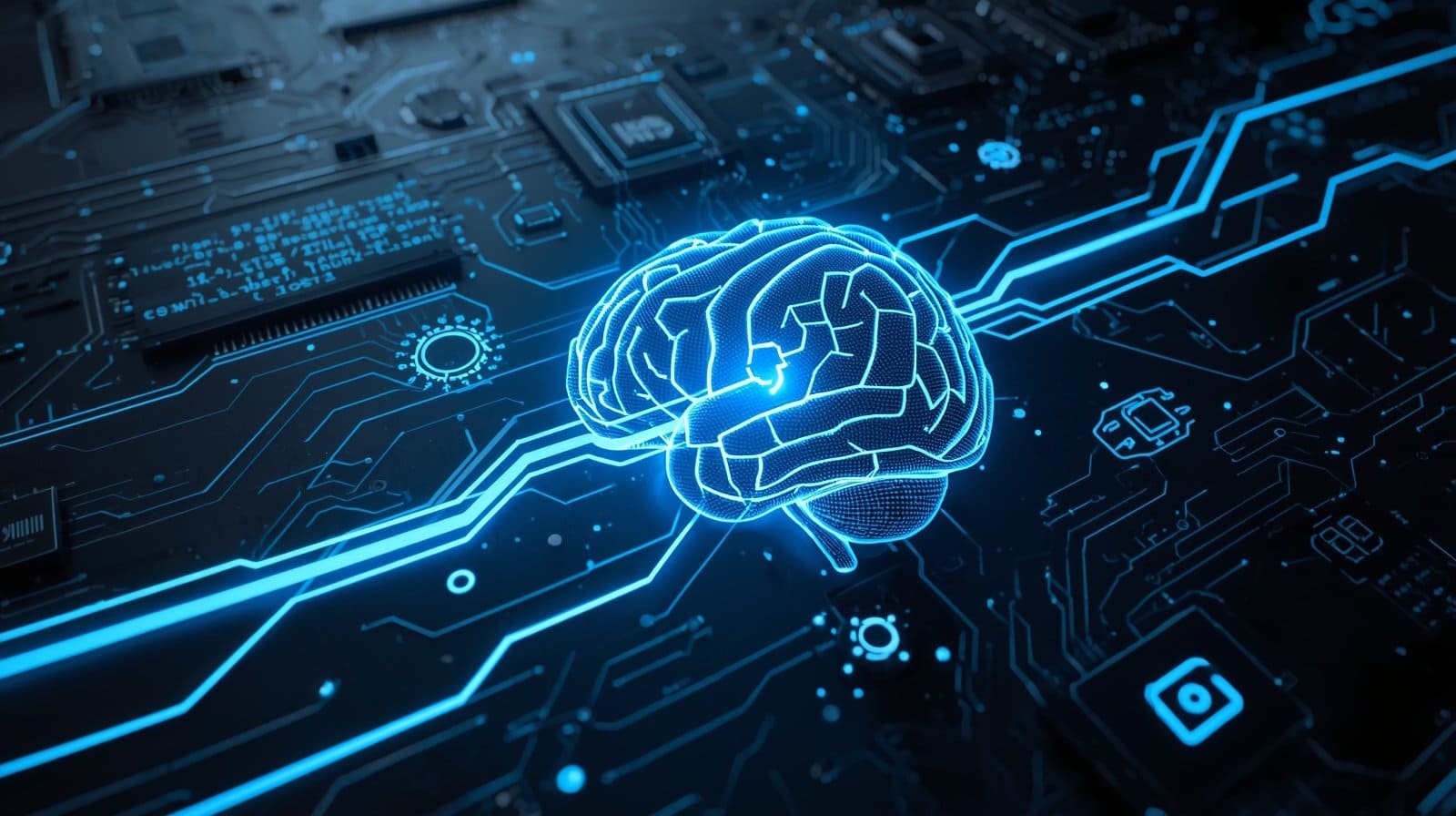 Digital brain with neural network connections