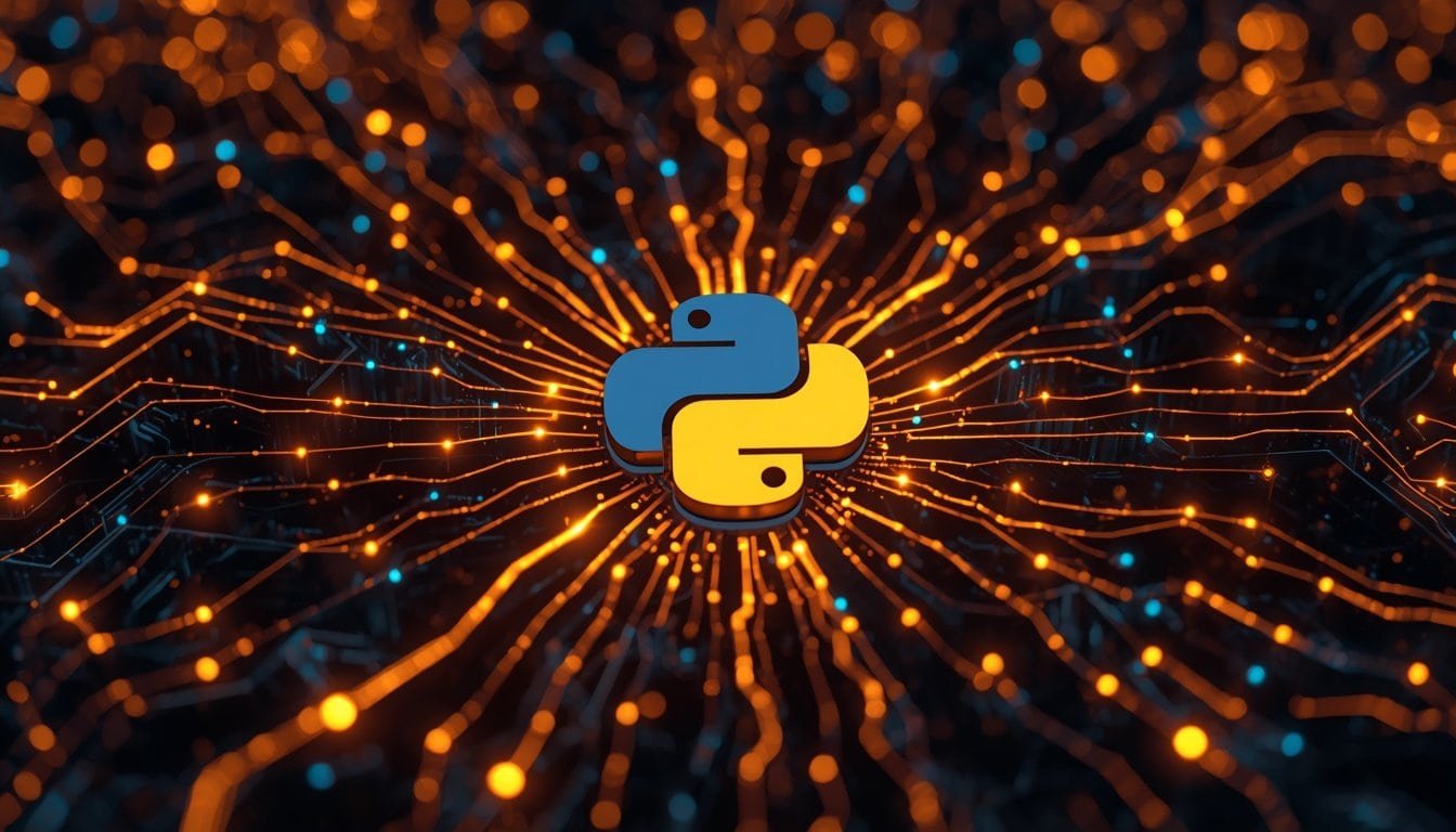 Python programming logo for AI development