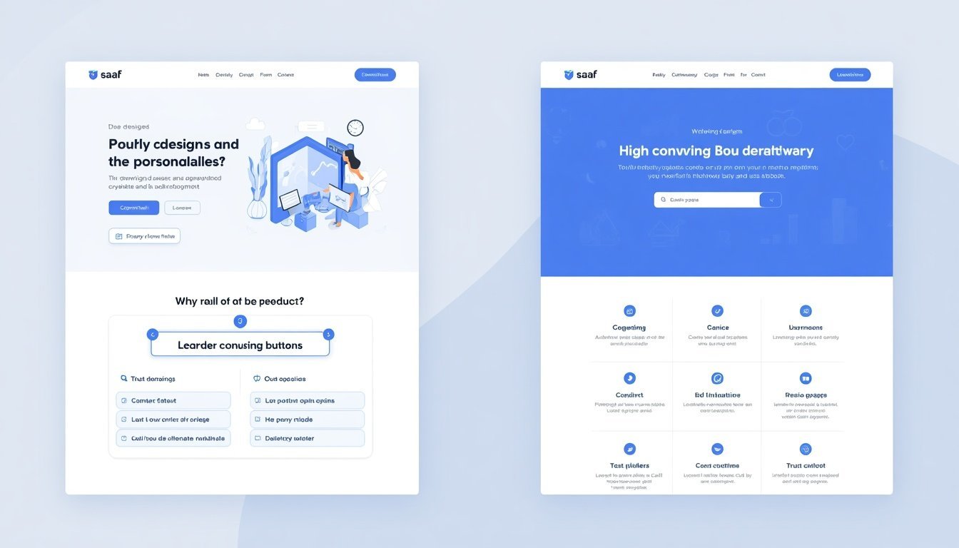 Modern SaaS website design