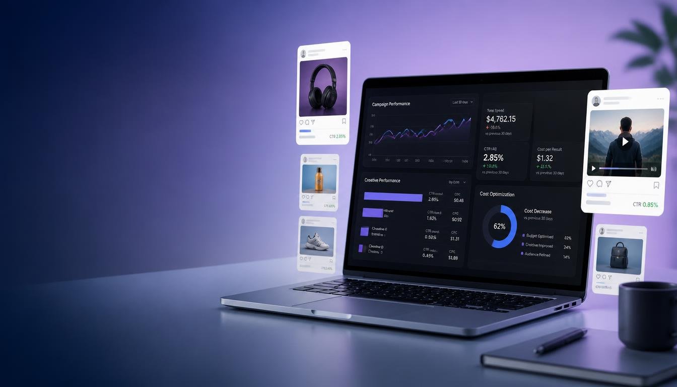 Digital marketing strategy to reduce ad costs with better creatives.
