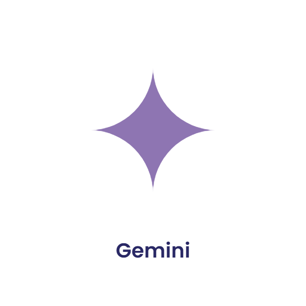 Gemini logo - tool taught in the TechBooz digital marketing course