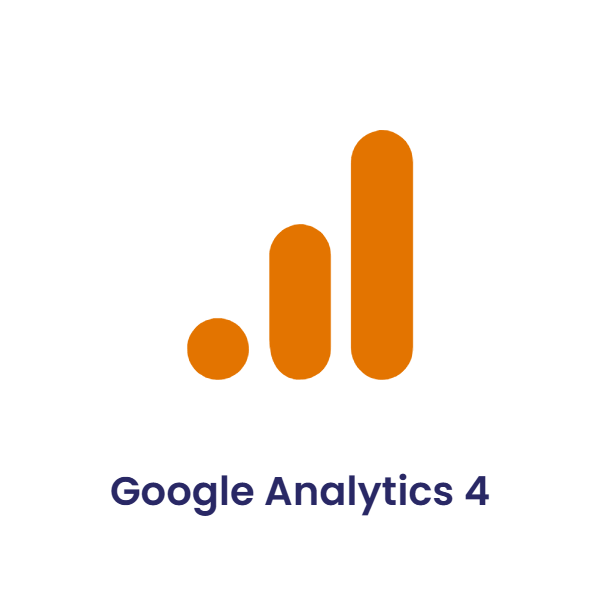 Google Analytics 4 logo - tool taught in the TechBooz digital marketing course